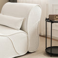 Soft Pellet Velvet Recliner Comfortable Lounge Chair With Waist Pack Padding, Modern Design, Ideal For Living Room, Bedroom Or Office Beige Beige Fabric