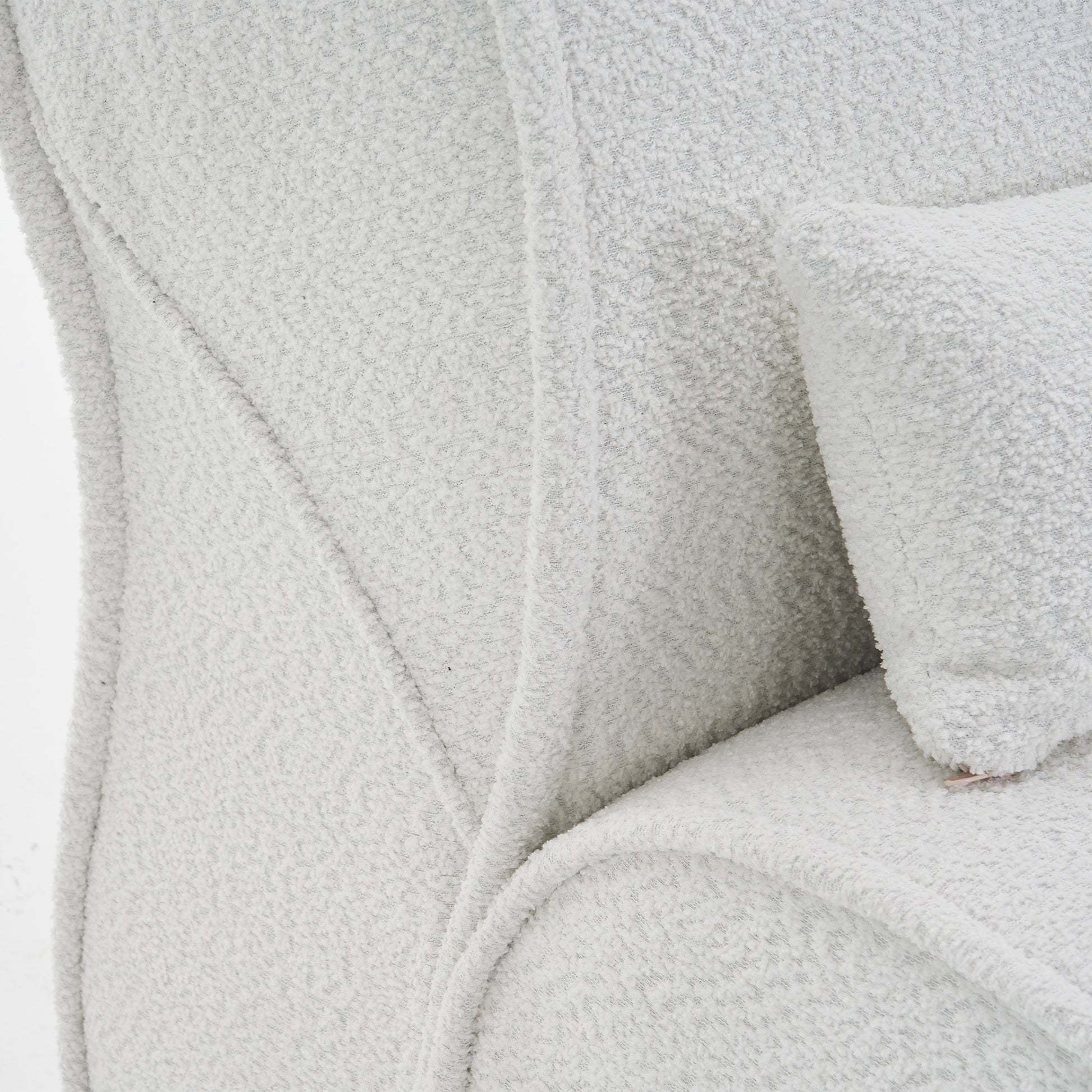 Soft Pellet Velvet Recliner Comfortable Lounge Chair With Waist Pack Padding, Modern Design, Ideal For Living Room, Bedroom Or Office Beige Beige Fabric