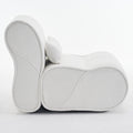 Soft Pellet Velvet Recliner Comfortable Lounge Chair With Waist Pack Padding, Modern Design, Ideal For Living Room, Bedroom Or Office Beige Beige Fabric