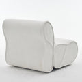 Soft Pellet Velvet Recliner Comfortable Lounge Chair With Waist Pack Padding, Modern Design, Ideal For Living Room, Bedroom Or Office Beige Beige Fabric