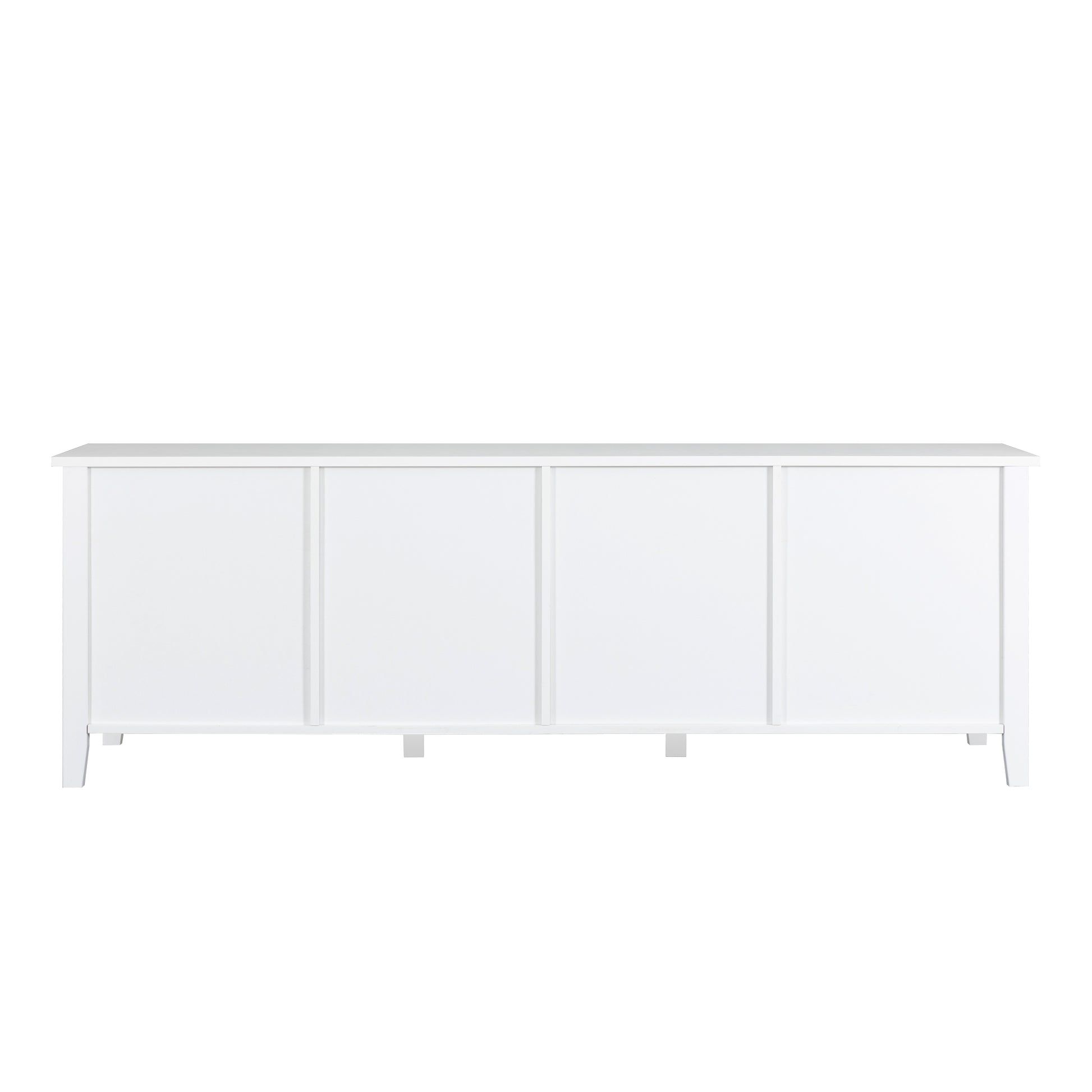 71 Inch Stylishtvcabinet,Entertainment Centertv Stand,Tvconsoletable,Media Console,Solidwood Frame,Changhong Glass Door,Metal Handle,Antique White,For The Children'S Room,Bedroom Living Room Antique White Primary Living Space 70 79 Inches 70 79 Inches