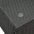 Patio Furniture Sets Yes Dark Gray Seats 6 Pe Rattan Iron Waterproof Fabric