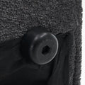 Soft Pellet Velvet Recliner Comfortable Lounge Chair With Waist Pack Padding, Modern Design, Ideal For Living Room, Bedroom Or Office Dark Gray Dark Gray Fabric 1 Seat