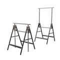 Sawhorse Lifting Bracket, Sawhorse Stand 2X4 Heavy Duty Sawhorse Adjustable Height 2 Pack Silver Stainless Steel