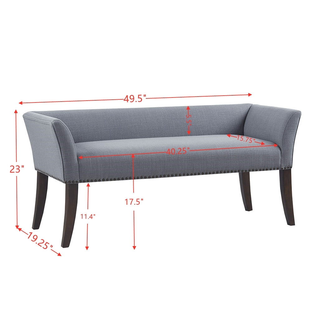 Accent Bench Slate Blue Polyester