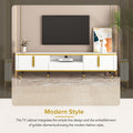 Luxury Minimalism Tv Stand With Open Storage Shelf For Tvs Up To 85