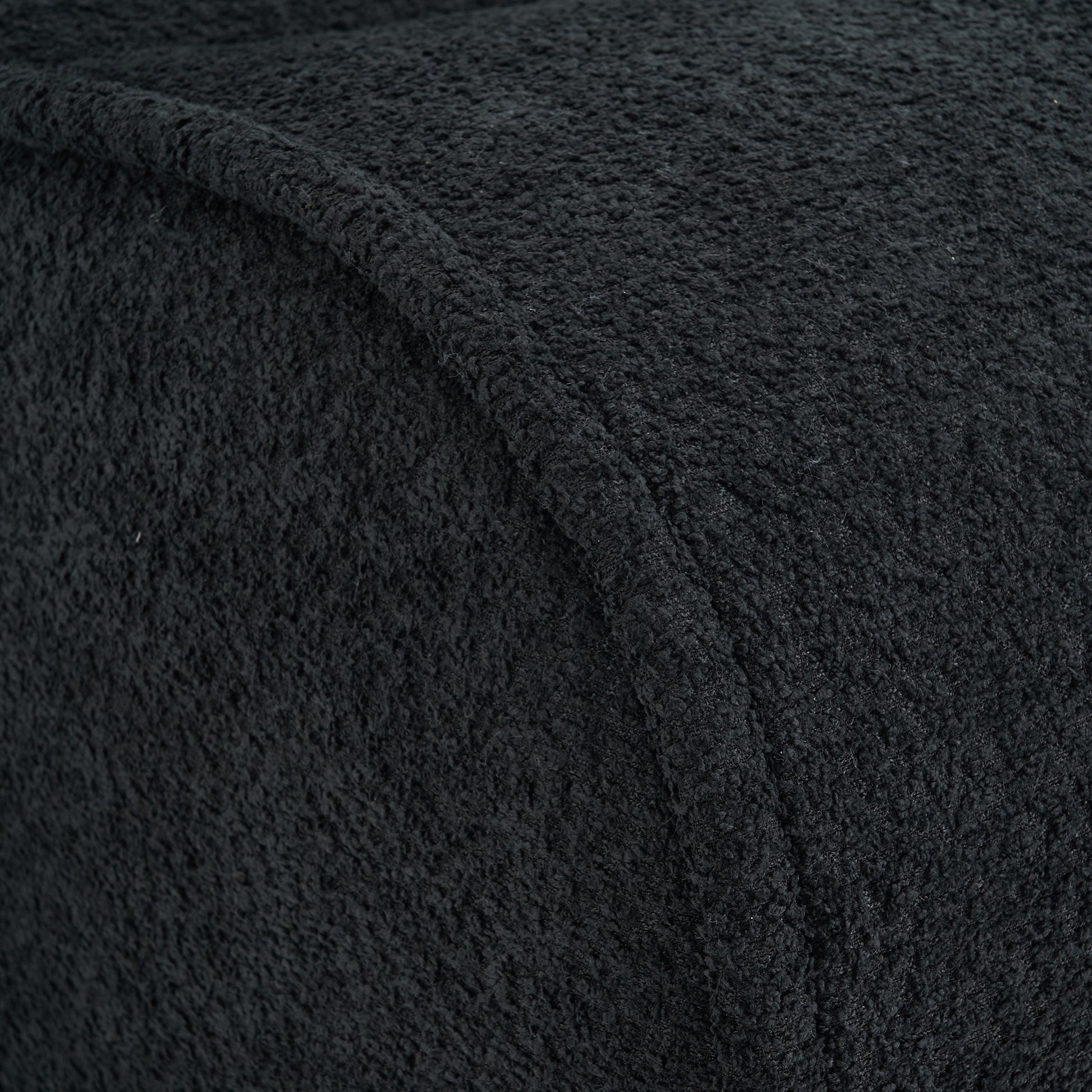 Soft Pellet Velvet Recliner Comfortable Lounge Chair With Waist Pack Padding, Modern Design, Ideal For Living Room, Bedroom Or Office Black Matte Black Fabric