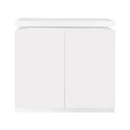 Large Spaces Shoe Cabinet High Glossy White Color With Led Light Have Moveable Shelves White Particle Board