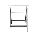 Sawhorse Lifting Bracket, Sawhorse Stand 2X4 Heavy Duty Sawhorse Adjustable Height 2 Pack Silver Stainless Steel