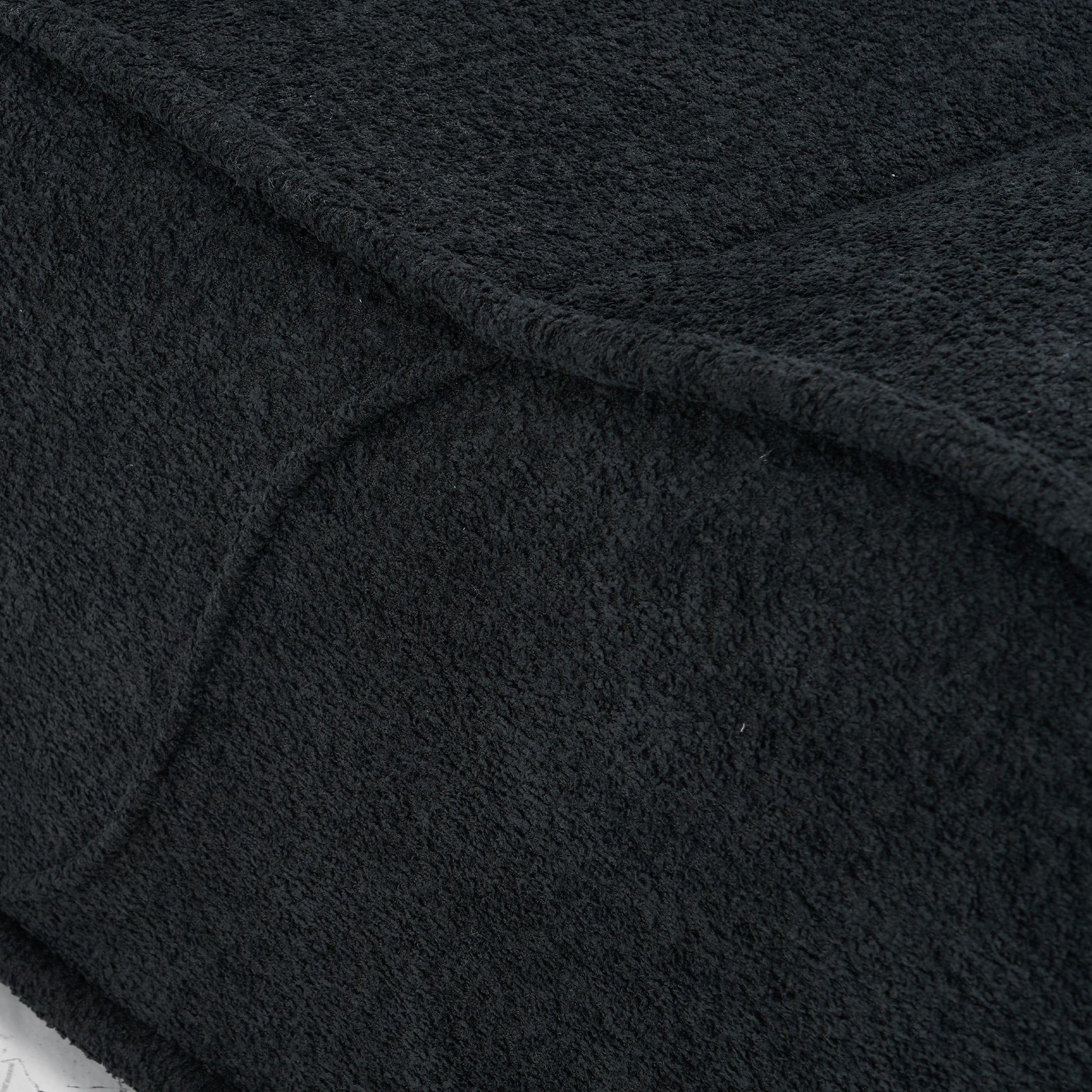 Soft Pellet Velvet Recliner Comfortable Lounge Chair With Waist Pack Padding, Modern Design, Ideal For Living Room, Bedroom Or Office Black Matte Black Fabric