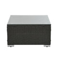 Patio Furniture Sets Yes Dark Gray Seats 6 Pe Rattan Iron Waterproof Fabric