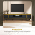 Luxury Minimalism Tv Stand With Open Storage Shelf For Tvs Up To 85