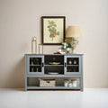 Sideboard Buffet Table With Doors,Grey Grey Primary Living Space Mdf