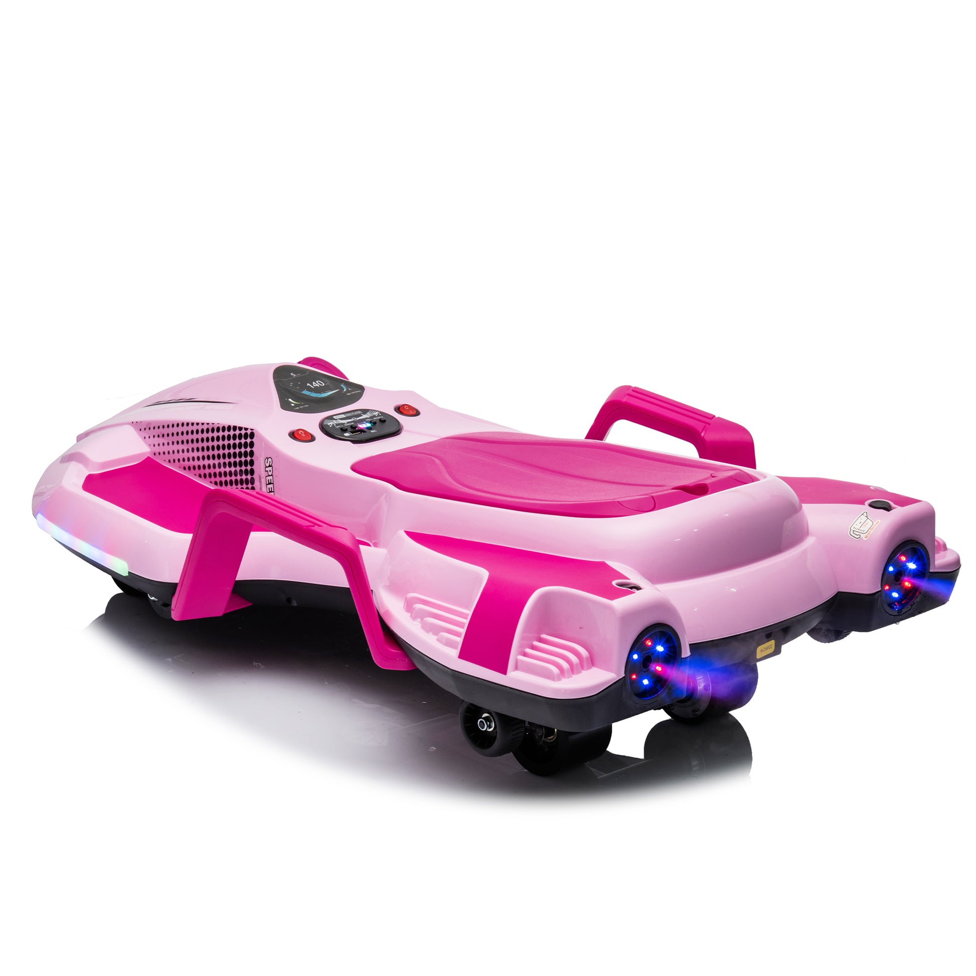 24V Kids Ride On Electric Scooter W Helmet Knee Pads,24V Ride On Toy For Kids,Spray Function,2Wd 400W Wheel Hub Motor,5.59 6.84Mph,Gravity Steering,Use For 1 2 Hours,Exercise Your Child Age 6 . Pink Polypropylene