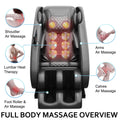 Massage Chair Blue Tooth Connection And Speaker, Easy To Use At Home And In The Office And Recliner With Zero Gravity With Full Body Air Pressure, 001, 50D X 26W X 40H In, Black3 Black Pu Leather