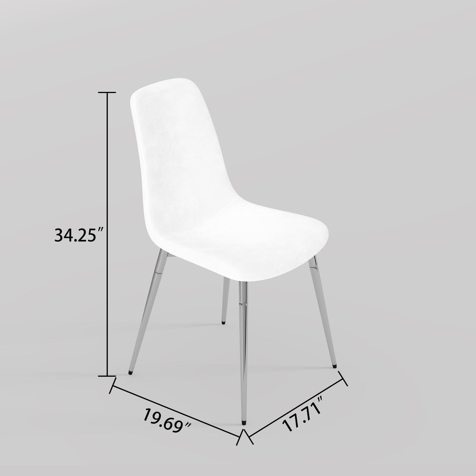 Dining Table Set Of 5, 0.32" Thick Tempered Glass Top Dining Table With Metal Legs And Four Fabric Dining Chairs, Table Size: 62.99" L X 35.43" W X 29.92" H Silver Tempered Glass