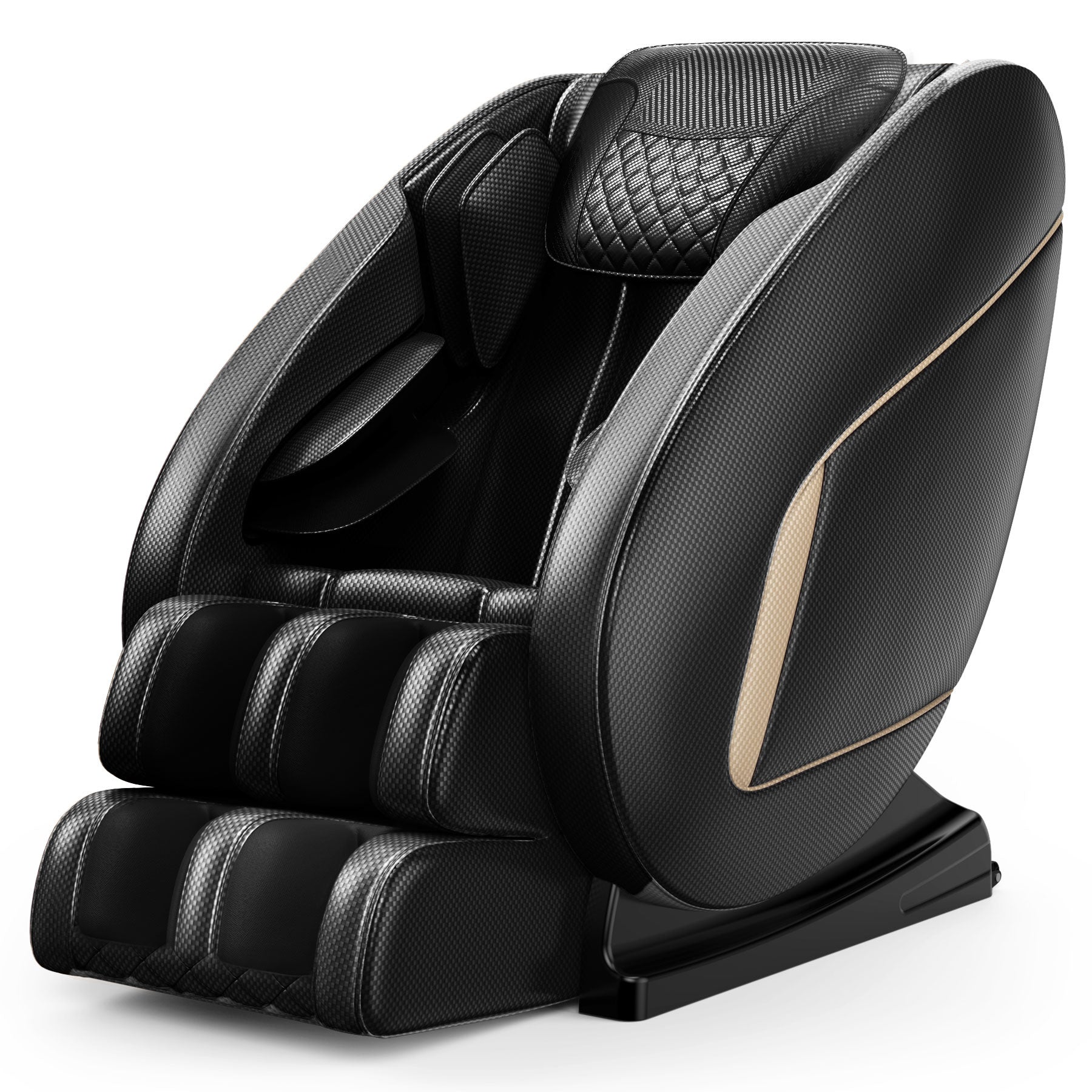 Massage Chair Blue Tooth Connection And Speaker, Easy To Use At Home And In The Office And Recliner With Zero Gravity With Full Body Air Pressure, 001, 50D X 26W X 40H In, Black3 Black Pu Leather