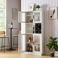 Led Wine Bar Cabinets With Wine Rack, Wine Bottle Rack, Storage Cabinet For Kitchen, Dining Room, Narrow White White Dining Room Modern Mdf