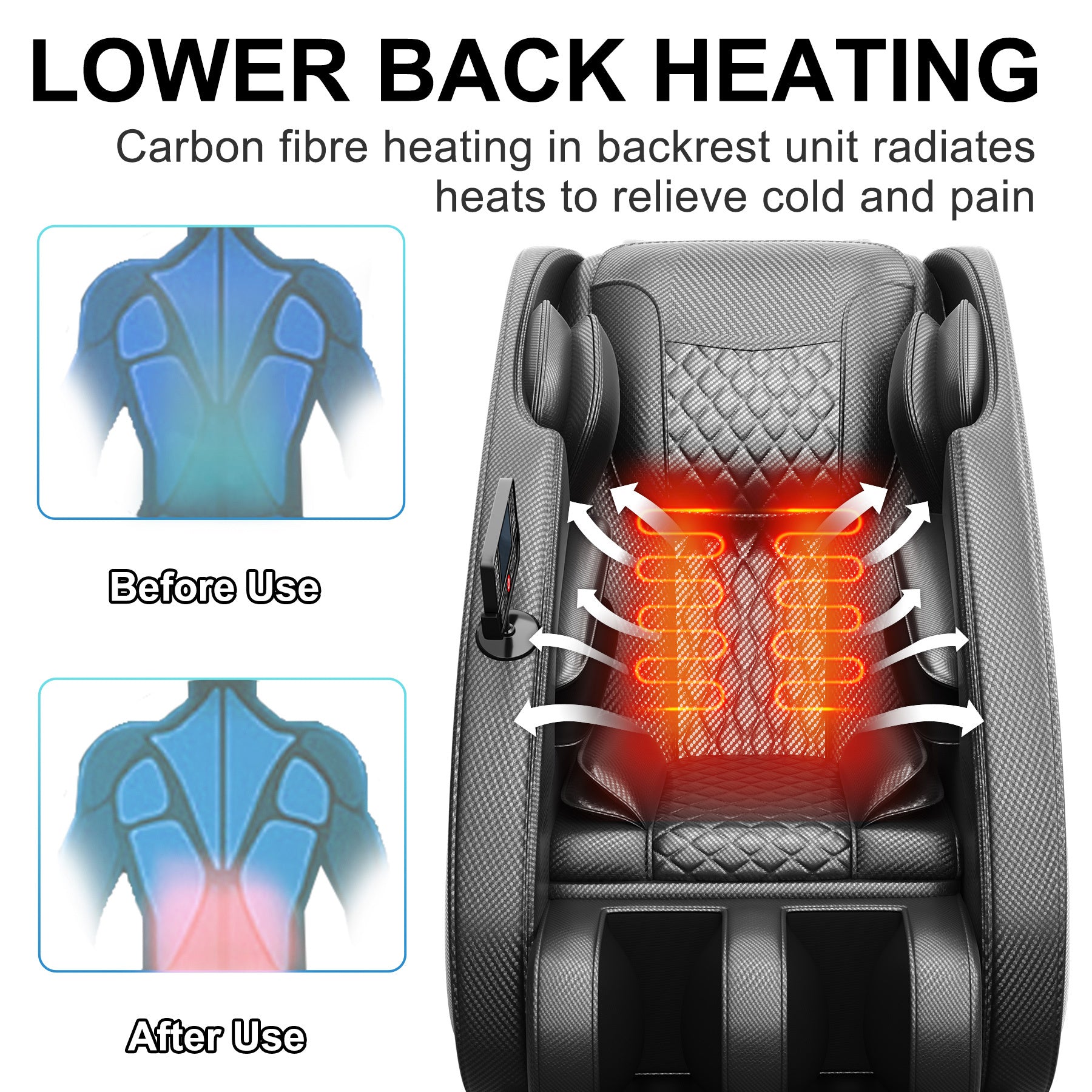 Massage Chair Blue Tooth Connection And Speaker, Easy To Use At Home And In The Office And Recliner With Zero Gravity With Full Body Air Pressure, 001, 50D X 26W X 40H In, Black3 Black Pu Leather