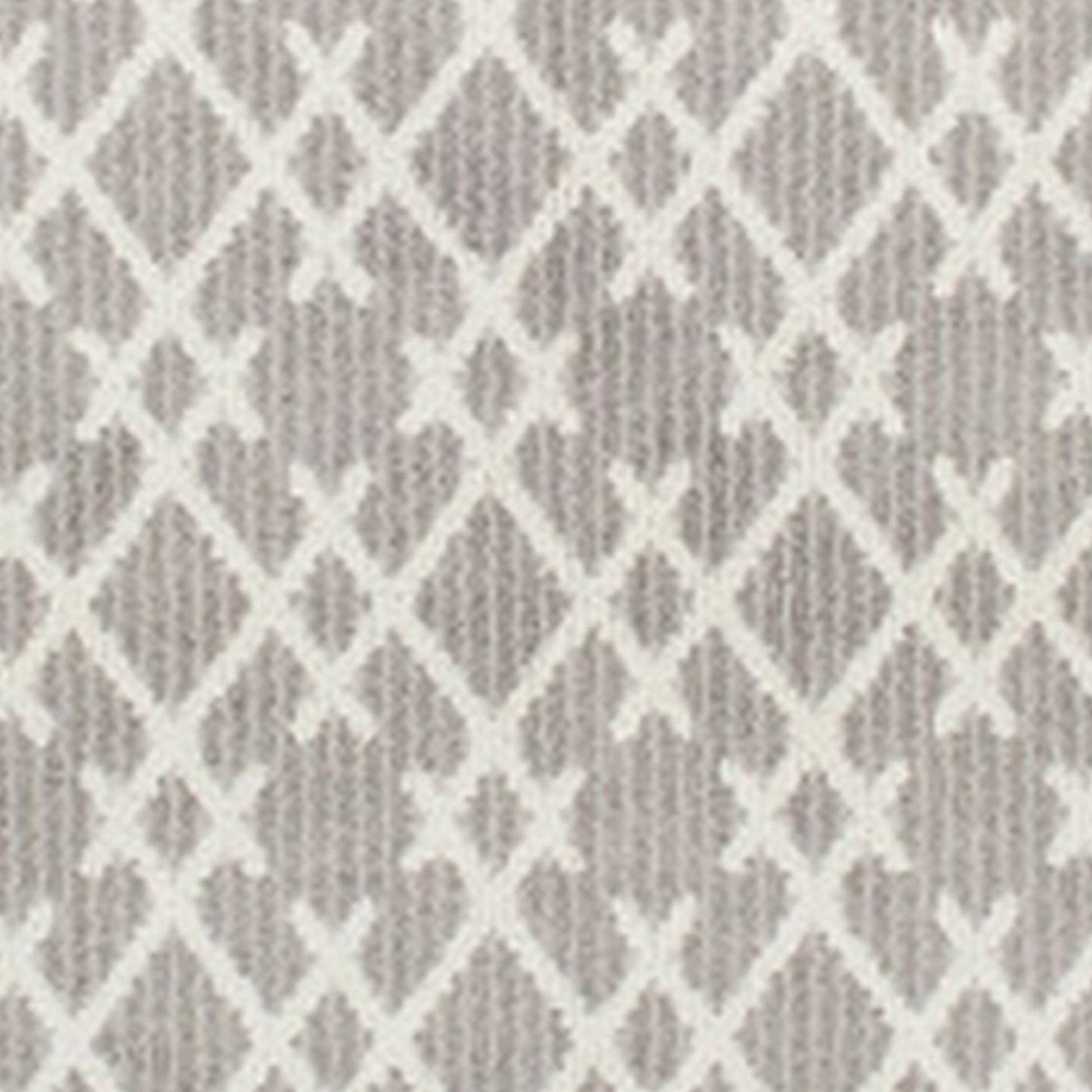 5 X 7 Fabric Floor Area Rug, Diamond, Symmetrical, Medium, Gray, Ivory Off White Gray Fabric