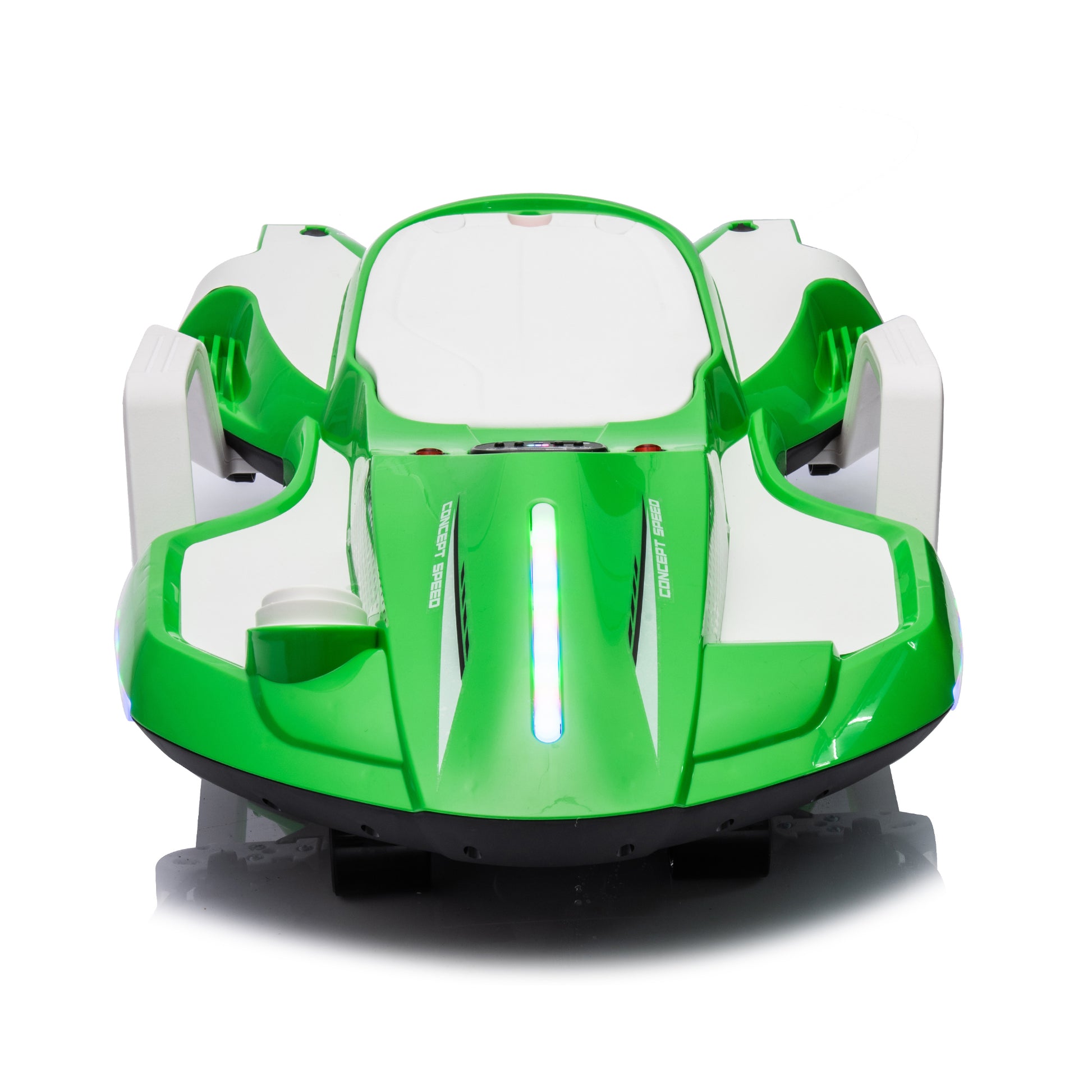 24V Kids Ride On Electric Scooter W Helmet Knee Pads,24V Ride On Toy For Kids,Spray Function,2Wd 400W Wheel Hub Motor,5.59 6.84Mph,Gravity Steering,Use For 1 2 Hours,Exercise Your Child Age 6 . Green Polypropylene