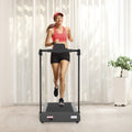 Treadmills For Home, Treadmill With Led For Walking & Running Black Iron