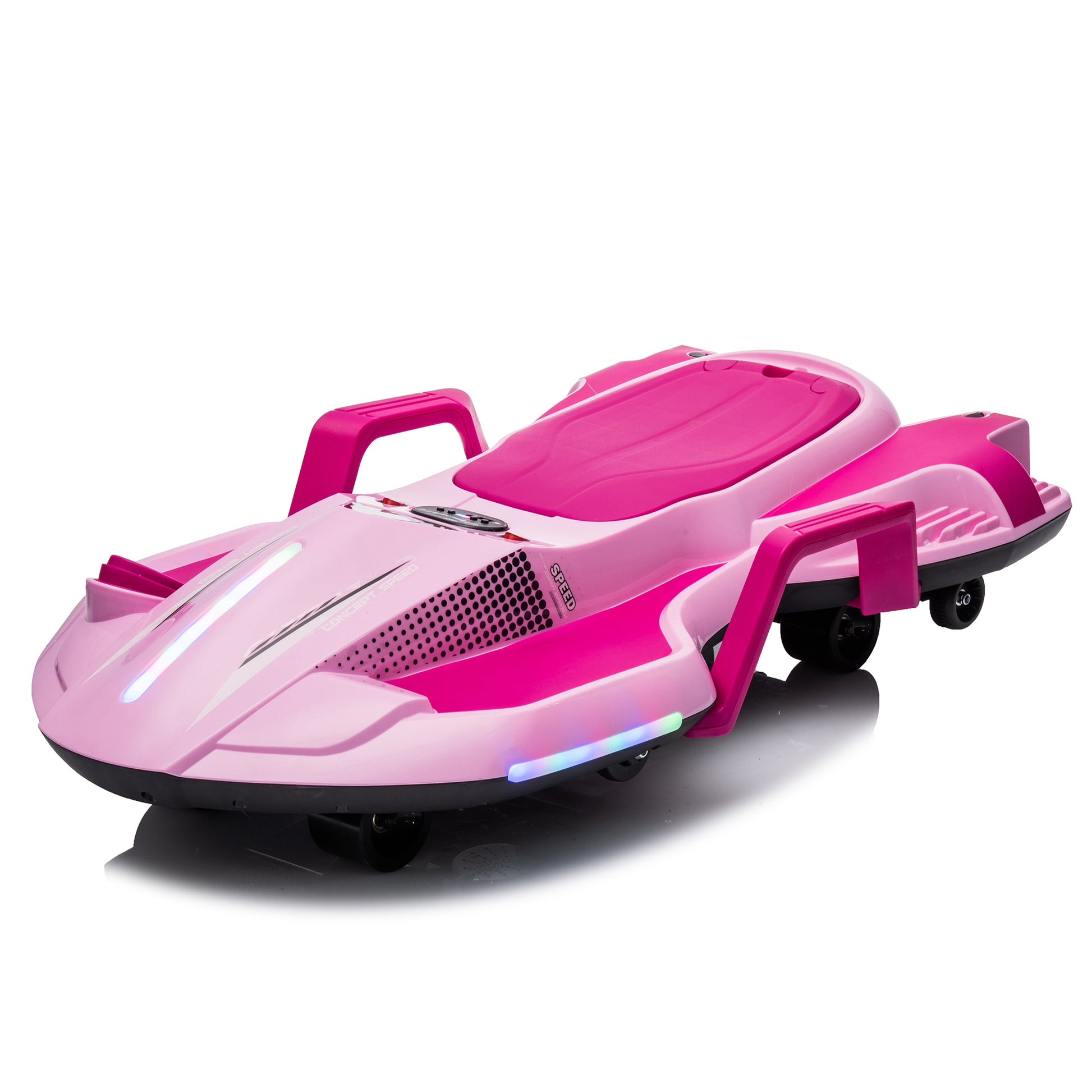 24V Kids Ride On Electric Scooter W Helmet Knee Pads,24V Ride On Toy For Kids,Spray Function,2Wd 400W Wheel Hub Motor,5.59 6.84Mph,Gravity Steering,Use For 1 2 Hours,Exercise Your Child Age 6 . Pink Polypropylene