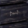 Transitional Style Wooden Dresser With Three Spacious Drawers, Black Black Wood