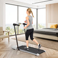 Treadmills For Home, Treadmill With Led For Walking & Running Grey Iron