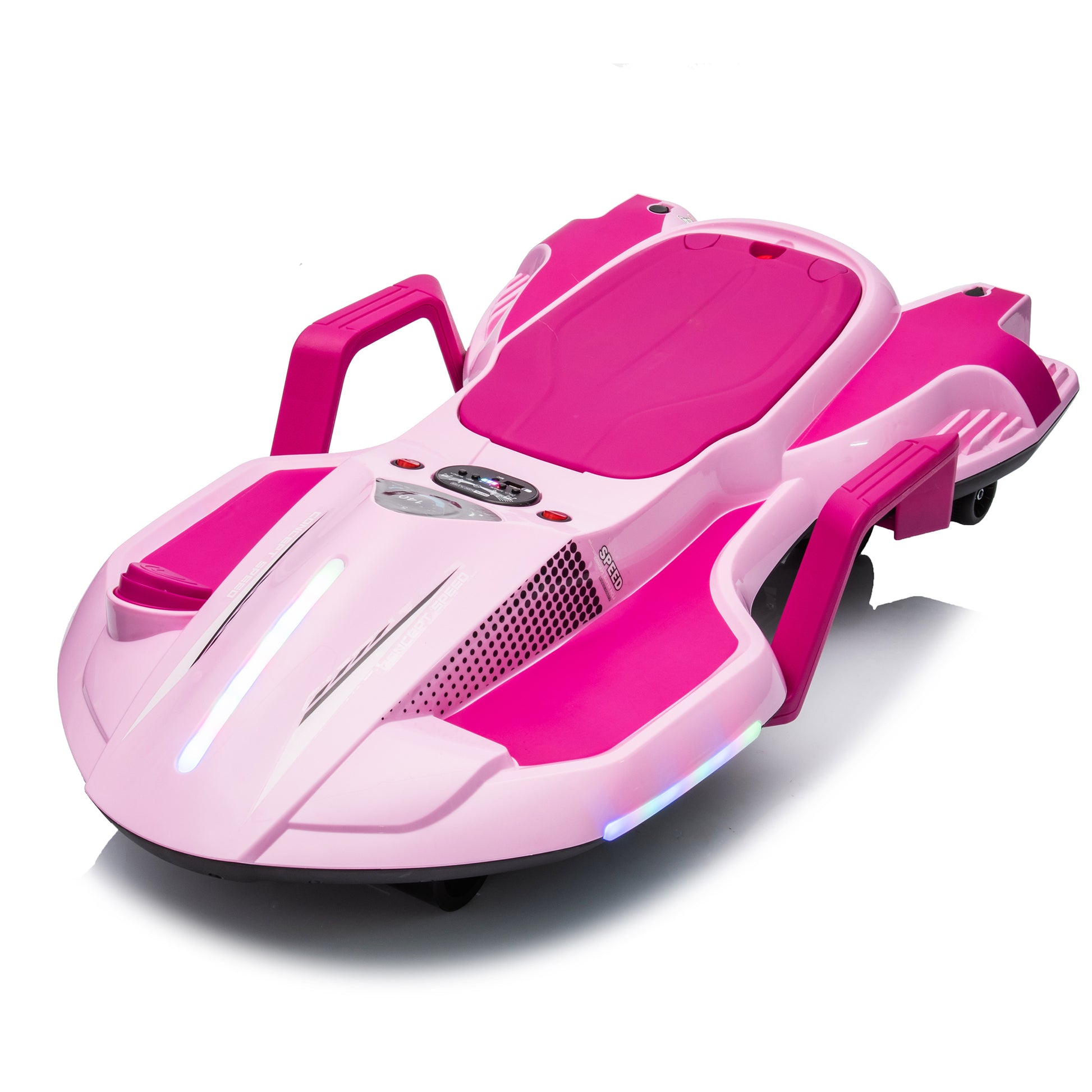 24V Kids Ride On Electric Scooter W Helmet Knee Pads,24V Ride On Toy For Kids,Spray Function,2Wd 400W Wheel Hub Motor,5.59 6.84Mph,Gravity Steering,Use For 1 2 Hours,Exercise Your Child Age 6 . Pink Polypropylene