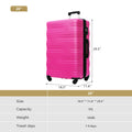 Luggage With Tsa Lock Spinner Wheels Hardside Expandable Luggage Travel Suitcase Check In Luggage Abs 28