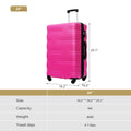 Luggage With Tsa Lock Spinner Wheels Hardside Expandable Luggage Travel Suitcase Check In Luggage Abs 24