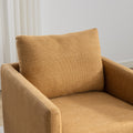 Mid Century Modern Swivel Accent Chair Armchair For Living Room, Bedroom, Guest Room, Office, Mustard Yellow 1 Mustard Yellow Linen