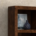 Sausalito 79 Inch High Bookcase, No Assembly Required, Whiskey Finish 7 Brown Brown Standard Horizontal Office Closed Back Wood Rustic,Transitional Alder Wood