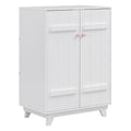 Wooden Wardrobe Cabinet With Hanging Rod, Storage Armoires With Doors ,White White Solid Wood