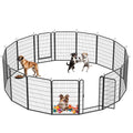16 Panels Heavy Duty Metal Playpen With Door,39.37