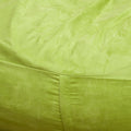 Michael 4 Foot Cylindrical Suede Bean Bag, Kiwi Lake Green Polyester