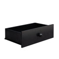 Chest Of Drawers Black Dresser6 Drawer Chest With Wide Storage, Modern Contemporary 6 Drawer Cabinet, Dresser For Bedroom Living Room Hallway Black Mdf