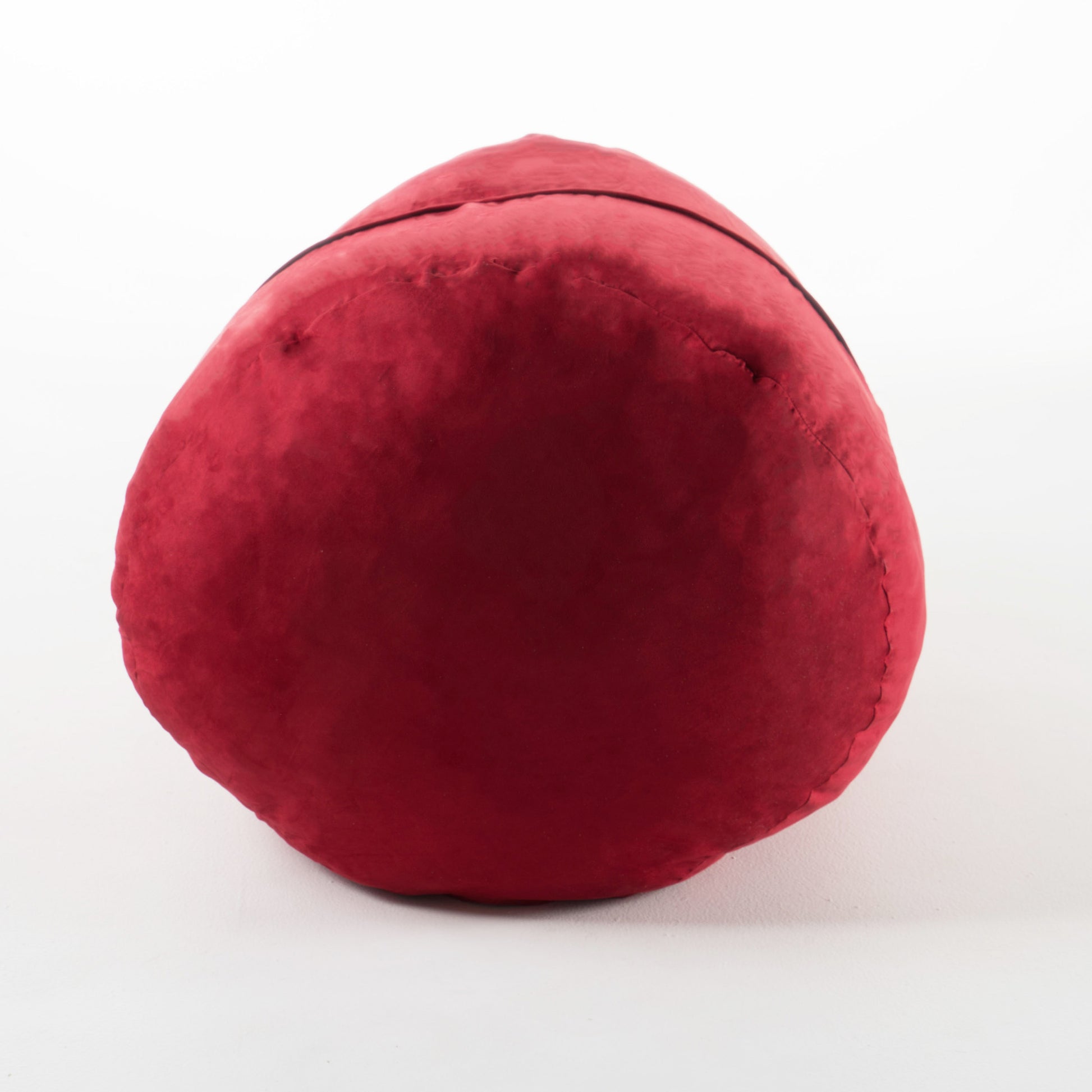 Michael 4 Foot Cylindrical Suede Bean Bag, Red Red Polyester