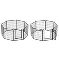 16 Panels Heavy Duty Metal Playpen With Door,31.7