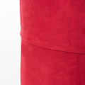 Michael 4 Foot Cylindrical Suede Bean Bag, Red Red Polyester