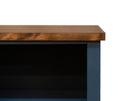 Essex 72 Inch High 5 Shelf Bookcase, No Assembly Required, Black And Whiskey Finish 5 Black Standard Horizontal Office Closed Back Wood Coastal,Farmhouse Poplar Wood