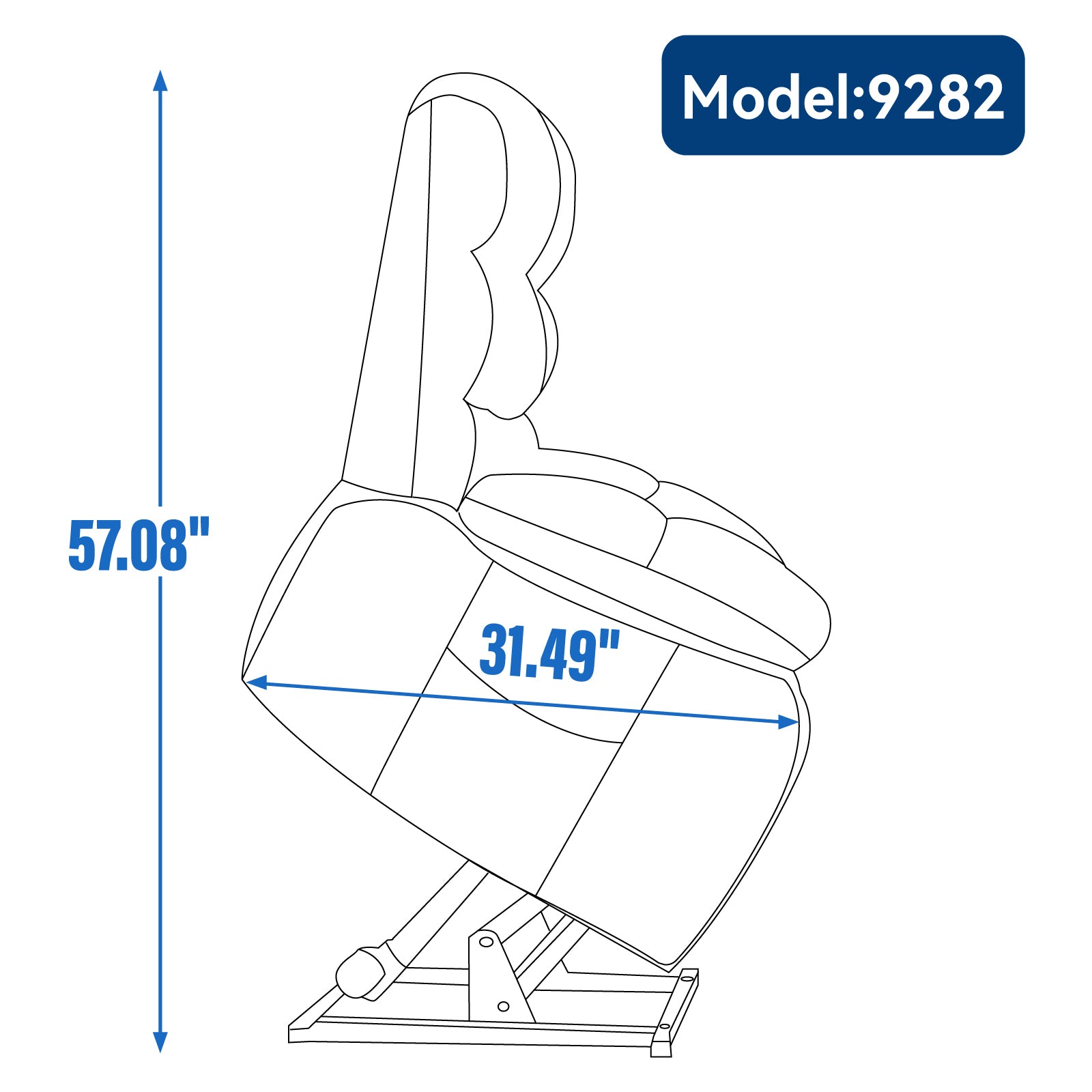 Lift Recliner Chair Heat Massage Dual Motor Infinite Position Up To 350 Lbs Large Electric Power Lift Recliners With Power Remote, Medium Firm And Heavy Duty, Grey White Metal Primary Living Space Heavy Duty Pine Grey Chenille Power Remote Medium Firm