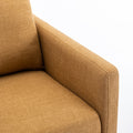 Mid Century Modern Swivel Accent Chair Armchair For Living Room, Bedroom, Guest Room, Office, Mustard Yellow 1 Mustard Yellow Linen