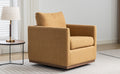 Mid Century Modern Swivel Accent Chair Armchair For Living Room, Bedroom, Guest Room, Office, Mustard Yellow 1 Mustard Yellow Linen