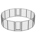 16 Panels Heavy Duty Metal Playpen With Door,39.37