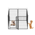 8 Panels Heavy Duty Metal Playpen With Door,39.37