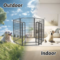 6 Panels Heavy Duty Metal Playpen With Door,39.37