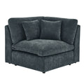 6 Seats Modular L Shaped Sectional Sofa With Ottoman,10 Pillows, Oversized Upholstered Couch W Removabled Down Filled Seat Cushion For Living Room, Chenille Grey Dark Grey Chenille Wood Primary Living Space Soft Pillow Back Eucalyptus Square Arms Foam