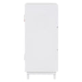 Wooden Wardrobe Cabinet With Hanging Rod, Storage Armoires With Doors ,White White Solid Wood